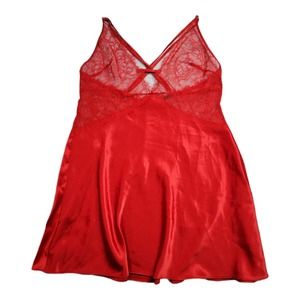 Victorias Secret Babydoll Red Small crisscross back‎ Lingerie
